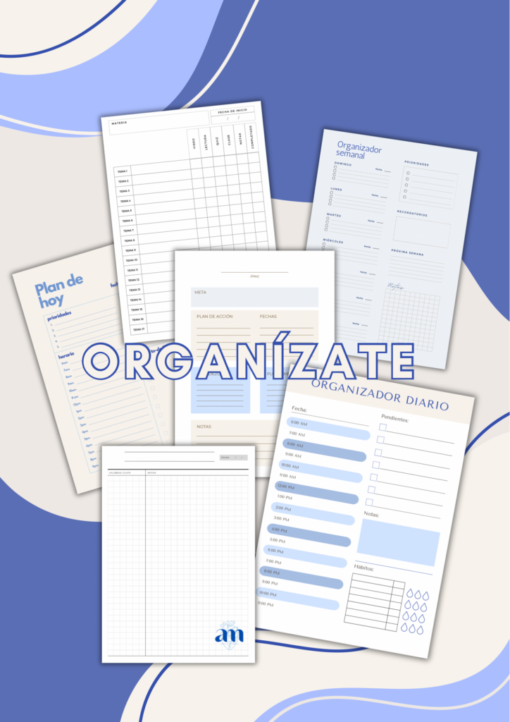 Pack de organización y notas de estudio - DIGITALES.